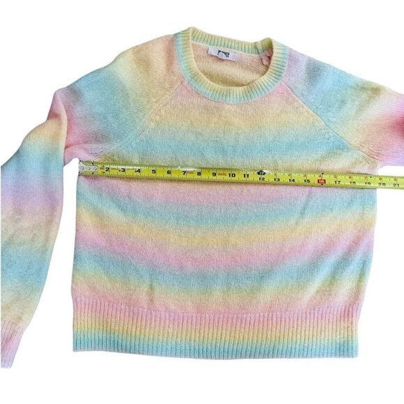 BB Dakota Steve Madden Women Medium M Ombre Pastel Rainbow Sweater Pullover - Picture 6 of 10
